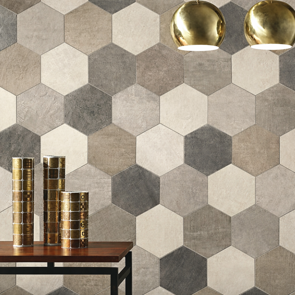 Unicom Starker Icon Bone White Hexagon 21x18,2cm